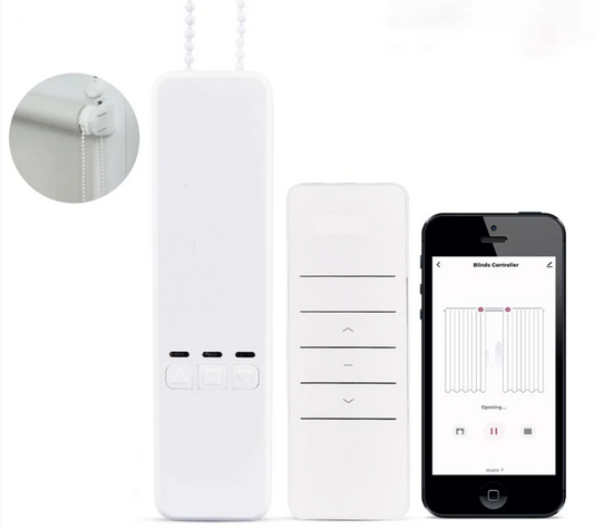 WiFi Smart Motorized Chain Roller Blinds Shade Shutter Drive Electric Curtain Motor RF Remote Automation Kit