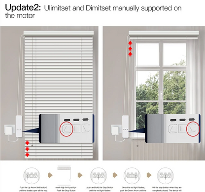 WiFi Smart Motorized Chain Roller Blinds Shade Shutter Drive Electric Curtain Motor RF Remote Automation Kit