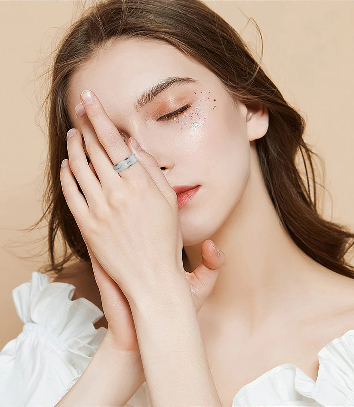 Smart Ring Fitness Tracker Health Rings Heart Rate Monitor Sleep Tracker Blood Oxygen Pedometer Step Counter Calories Waterproof Fitness Rings for Men Women